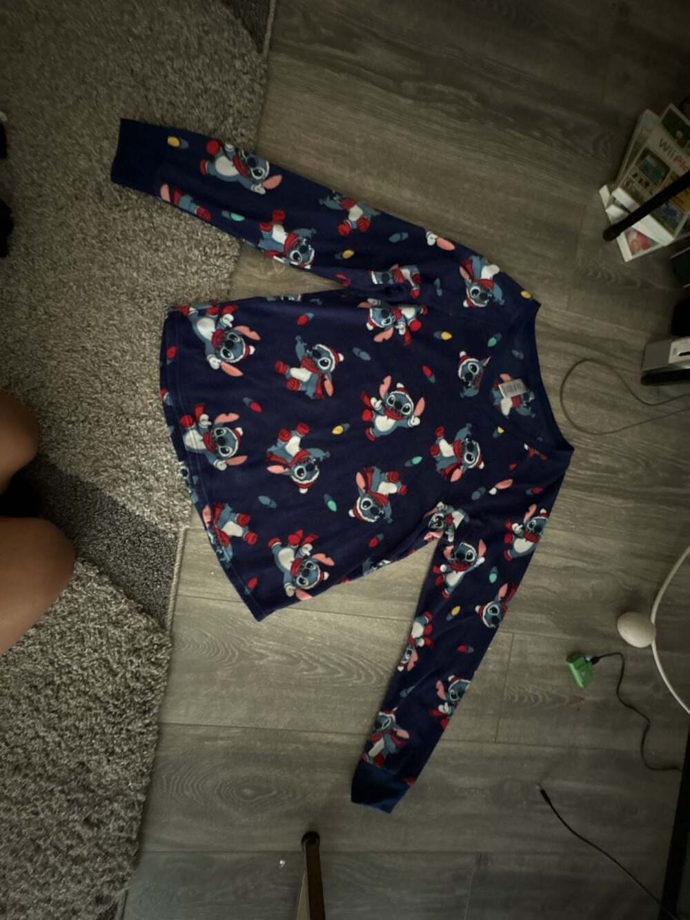 Disney Lilo & Stitch Holiday Fleece Sleepwear Long Sleeve Top